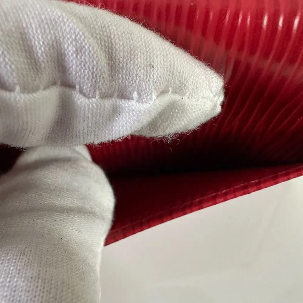Louis‎ Vuitton Red Epi Leather Slim Vertical Bifold